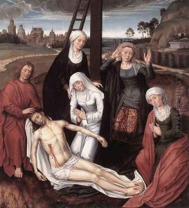 Lamentation 1495-1500 by Flemish Unknown Masters