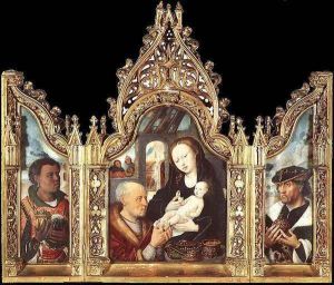 Triptych The Adoration of the Magi 1475-1500 by Flemish Unknown Masters