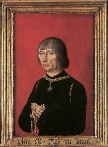 Portrait of Louis of Gruuthuse 1472-82 by Flemish Unknown Masters