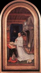 Portrait of Abbot Christiaan de Hondt c. 1500 by Flemish Unknown Masters