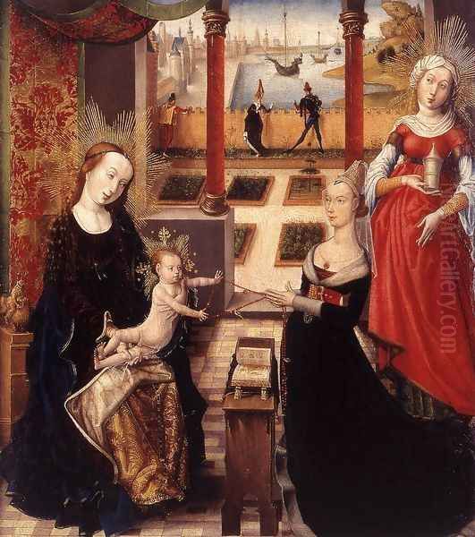 Madonna with Donor and St Mary Magdalene c. 1475 - view 1