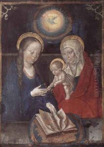 Virgin and Child with St Anne 1490s by Flemish Unknown Masters