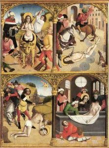 Scenes from the Legend of St George (2) 1500-10 by Flemish Unknown Masters