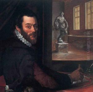 Portrait of Giambologna in his Studio (detail) 1570s
