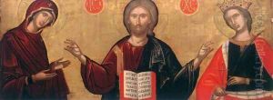 Christ with the Mother of God and St Catherine