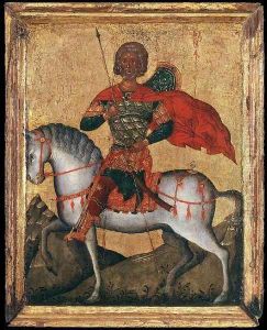 St Menas of Egypt on Horseback