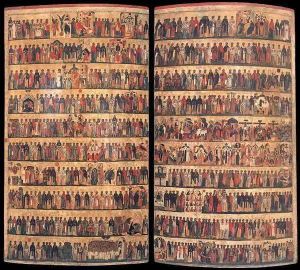 The Saints and Feasts of the Church Calendar by Russian Unknown Master