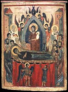 The Dormition of the Mother of God by Russian Unknown Master