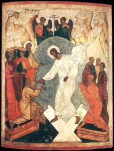 Resurrection of Christ and the Harrowing of Hell by Russian Unknown Master