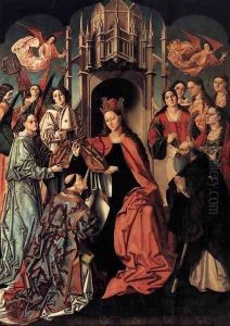 The Blessing of the Chasuble to St Ildefonso by Spanish Unknown Masters