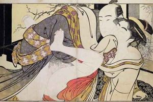 Lovers from the Poem of the Pillow by Kitagawa Utamaro