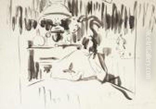 Femme Reflechissant - view 1