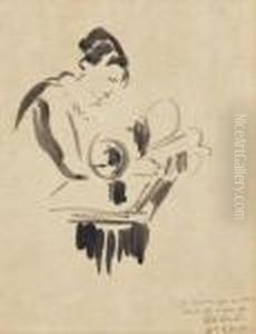 Femme Cousant by Rik Wouters