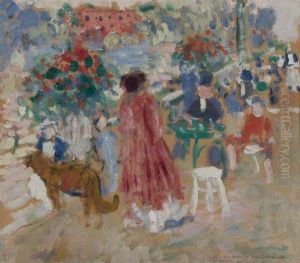 On The Terrace, The Botanic Gardens, Malines by Rik Wouters