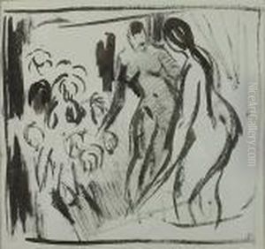 Tweezijdig/doubleface:"l'invite" + "etudes De Femme". by Rik Wouters