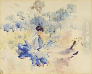 Woman In The Forest -femme Dans Le Bois (ca. 1912) by Rik Wouters