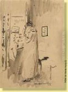Jeune Femme Dans Son Interieur by Rik Wouters
