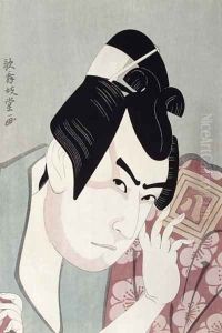 Samurai Actor, 19th-20th century reprint by Kitagawa Utamaro