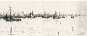 Gezicht Op Bruinisse, Nederland (1910)