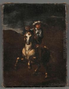 Cavalier On Horseback by Pieter Wouwermans or Wouwerman