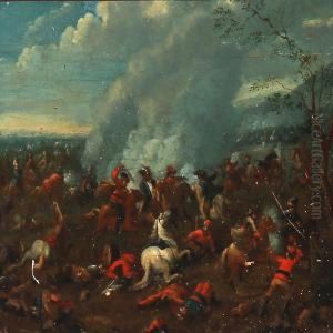 A Battle Scene by Pieter Wouwermans or Wouwerman