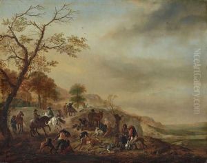Apres La Chasse by Pieter Wouwermans or Wouwerman