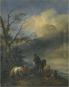 Huntsmen At The Outskirts Of A Wood