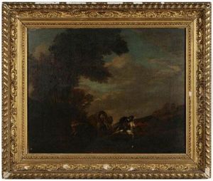 Wagon Attacked By Bandits by Pieter Wouwermans or Wouwerman