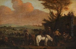La Sosta by Pieter Wouwermans or Wouwerman