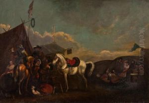 Rastende Reiter by Pieter Wouwermans or Wouwerman