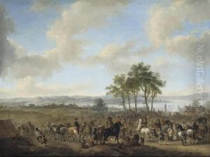 A Horse Fair In A Landscape