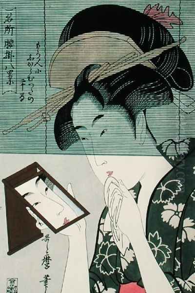 Woman with a Mirror, 19th-20th century reprint - view 1
