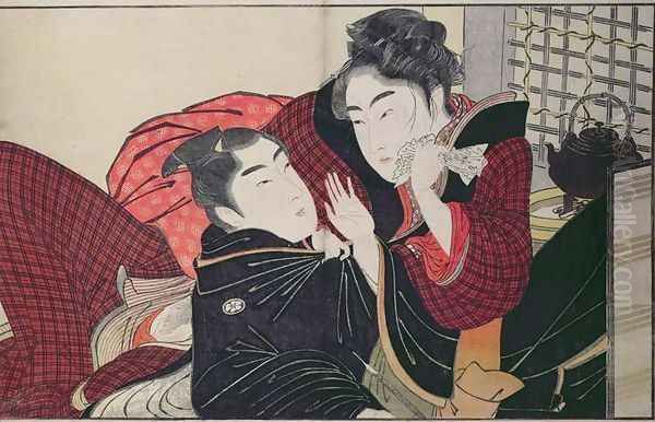 A scene from the Poem of the Pillow, published 1788 - view 1