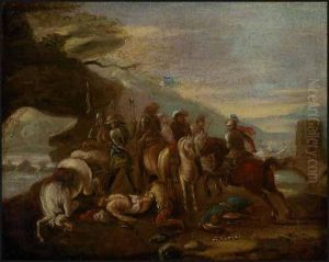 After The Battle by Pieter Wouwermans or Wouwerman