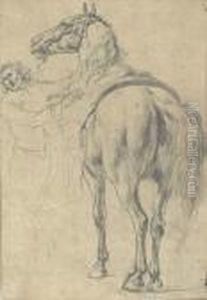 A Man Mounting His Horse
