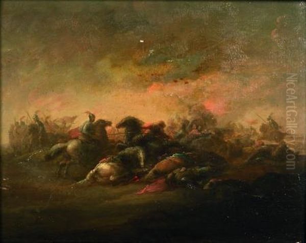 Equestrian Battle Scene - view 1