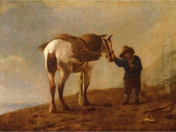 A Traveller With His Horse In A Landscape - view 1