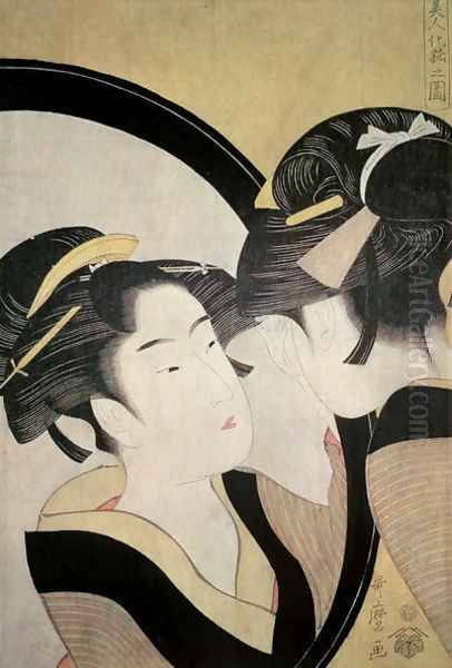Girl with a mirror, pub. c.1790 - view 1