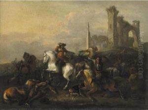 Battaglia by Pieter Wouwermans or Wouwerman