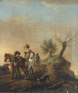 Elegant Figures Resting On A Track