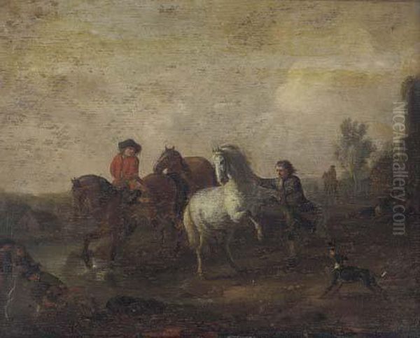 Horsemen In A Landscape - view 1