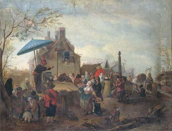A Market Scene With A Quack - view 1