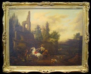Preparing For The Hunt by Pieter Wouwermans or Wouwerman