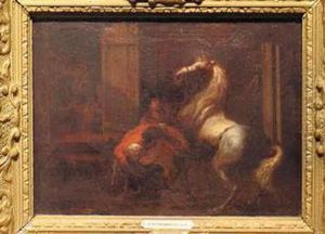Reshoeing A Horse by Pieter Wouwermans or Wouwerman