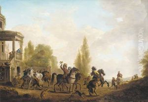 A Hawking Party by Pieter Wouwermans or Wouwerman