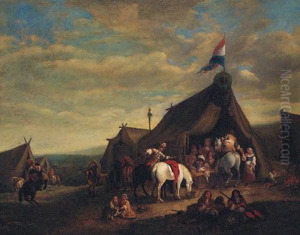 A Cavalry Encampment - view 1