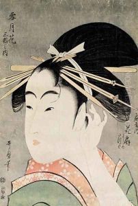 Head of a Woman by Kitagawa Utamaro