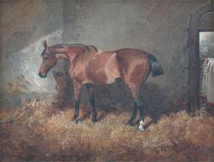 A Bay Hunter In A Stable