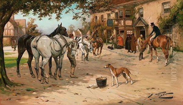 Outside The White Horse Inn - view 1