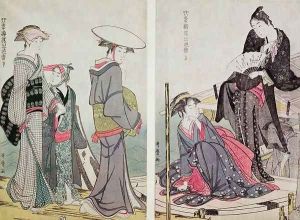 Games of the Four Seasons Charms of Flowers, c.1782 by Kitagawa Utamaro